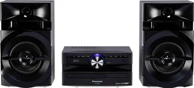 Produktbild von Panasonic SC-UX104EG, Home-Audio-Minisystem, Schwarz, 1 Disks, 300 W, 2-Wege, 13 cm