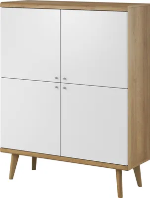 Obrázek produktu pro Nábytek24 Komoda Primo PK107 Skříň do obývacího pokoje 107 cm široká 4 dveře