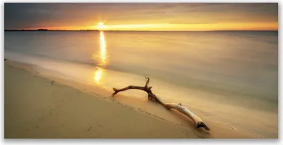 Produktbild von Tulup Leinwand-Bilder 140x70 Wandbild Canvas Kunstdruck Meer Strand Landschaft