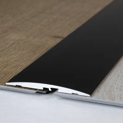 Produktbild von PROVISTON | Übergangsprofil | Aluminium eloxiert | Bronze Dunkel | Breite 58 mm | Höhe 4 mm | Länge 1000 mm | Selbstklebend | Übergangsschiene | Übergangsleiste | Bodenprofil | Abdeckleiste | 1 Stück