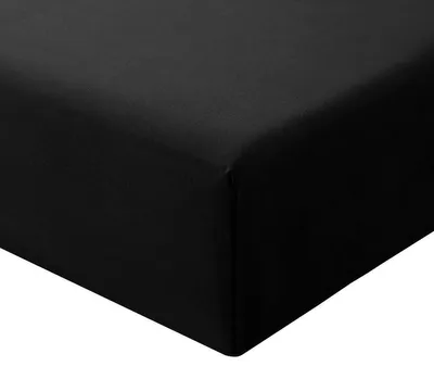 Immagine prodotto di Lenzuolo con angoli per letto a molle, colore nero, dimensioni 180 x 200 cm