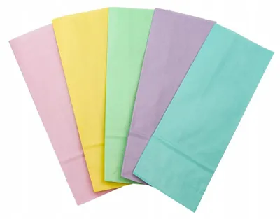 Produktbild von Allbag 500 Papier-Geschenktüten Pastellfarben Mix Umweltfreundlich