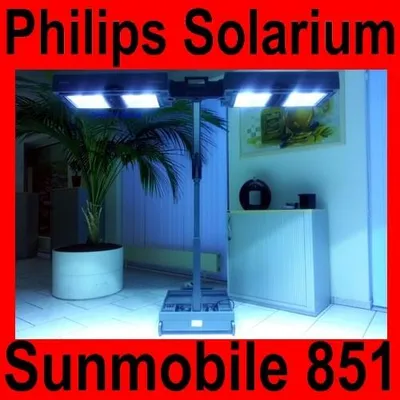 Produktbild von Solarium Philips Sunmobile HB 851 Homesun Sonnenbank - mobiles Heimsolarium für Zuhause - Ganzkörperbräuner Oberkörperbräuner Homesun