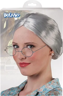 Produktbild von Boland 86180, Karnevalskostüm-Perücke, Erwachsener, Weiblich, Polyester, Grau, 300 g