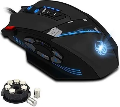 Produktbild von Zelotes Wired Gaming Mouse, 12 programmierbare Tasten, RGB Gamer 4000 DPI, Ergonomische USB -Mauskabel PC, MAC, Laptop