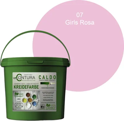 Produktbild von Contura BeGreen 1Kg. Kreidefarbe Shabby Chic Möbellack - 07 Girls Rosa