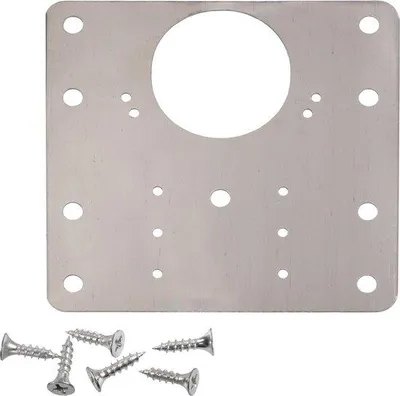 Produktbild von Famanu Reparaturplatte für Möbelbeschläge - 90x90 mm - Stahl