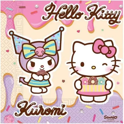 Produktbild von Hello Kitty Kuromi 20 Servietten