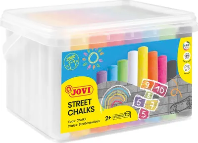 Produktbild von Jovi Straßenkreiden CLASSCOLOR STREET Box mit 48 Stück, farbig sortiert