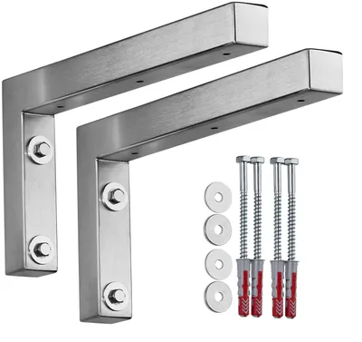 Produktbild von SOTECH Wandkonsole L-Winkel WK300 300 x 150 x 30 mm Edelstahl (2 Stück)