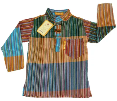 Immagine prodotto di Camicia patchwork per bambini "Karna" di Simandra - camicia in stile medievale, XXL
