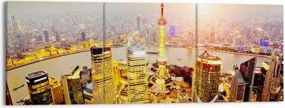 Produktbild von Bild auf Leinwand - Leinwandbild - Architektur asien gebäude - 150x50cm - Wand Bild - Wanddeko - Leinwanddruck - Bilder - Kunstdruck - Wanddekoration - Leinwand bilder - Wandkunst - CA150x50-2399