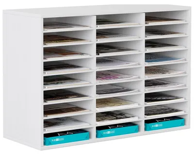 Productafbeelding van Houten Bureau 9-laags 27 Vakken A4 - Kantoorbureau Nette Post Sorteerder
