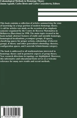 Produktbild von Cohomological Methods in Homotopy Theory