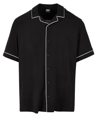 Produktbild von Urban Classics - Bowlinghemd für Herren TN1670 (S) (Schwarz)