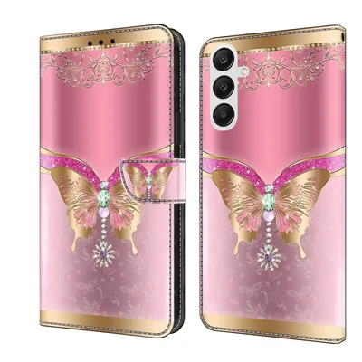 Produktbild von Für Samsung Galaxy A55 Kunst-Leder Book Handy Tasche Motiv 18 Hülle Etuis Schutz