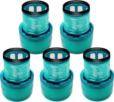 Produktbild von 5x Trade-Shop HEPA-Filter Türkis kompatibel mit Dyson Cyclone V11 Serie (wie V11 Absolute, Animal, Fluffy, Total Clean) ersetzt SV14 970013-02