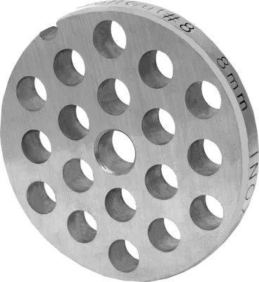 Produktbild von Fleischwolfscheibe, Lochscheibe aus Inox Stahl Größe 8 in 8,0 mm Bohrung von WolfCut