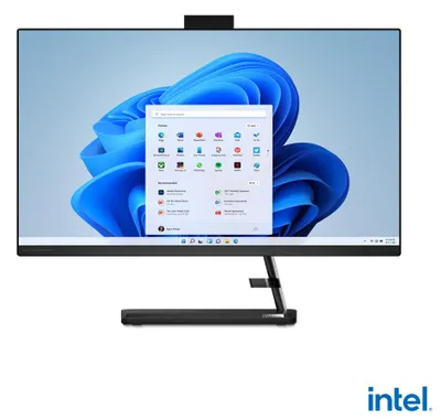 Produktbild von Lenovo IdeaCentre AIO 3 27IAP7 Intel® Core™ i7 68,6 cm (27 Zoll) 1920 x 1080 Pixel 16 GB DDR4-SDRAM 1000 GB SSD All-in-One-PC NVIDIA GeForce MX550 Windows 11 Home Wi-Fi 6 (802.11ax) Schwarz