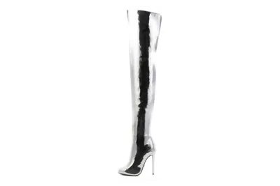 Produktbild von Giaro Stiefel in Übergrößen Silber BELINDA LIQUID SILVER große Damenschuhe