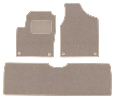 Productafbeelding van Velours automatten voor Volkswagen Sharan I 1995-2010 (MPV) – 3-delig, beige, op maat – Wielganizator LUX