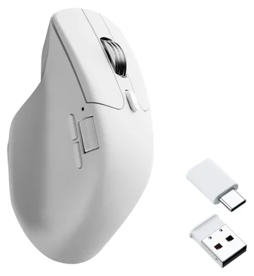 Immagine prodotto di Mouse Keychron M6 Wireless PixArt 3311 2,4 GHz e Bluetooth 12000 DPI Bianco Silenzioso