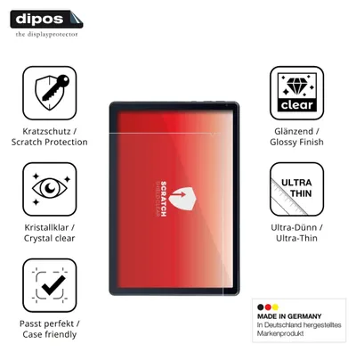 Image de 2x Film de protection d'écran pour MUISOO MUIC10702 10.1 Zoll protecteur clair dipos
