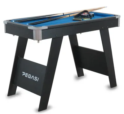 Produktbild von Pegasi Billardtisch 4ft Fun - Billiard Tisch 4ft - Mini Billardtisch - Billardtisch Klein - Pool Table für Kinder - Indoor - Platzsparend - Leicht beweglich