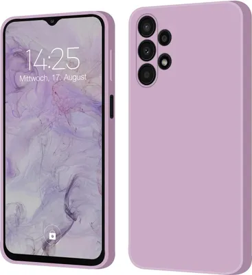Produktbild von Hülle für Samsung Galaxy A13 Case Cover Bumper Silikon Softgrip Schutzhülle Farbe: Lila