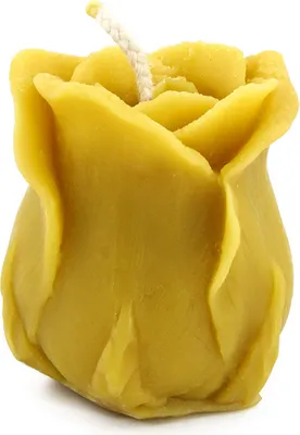 Produktbild von IMKERSHOP Bienenwachskerze Wachskerze Kerze ROSENKNOSPE