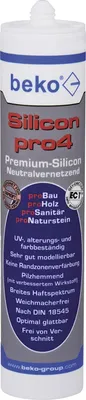 Produktbild von beko Silicon pro4 Premium Silikon 310 ml grauweiß 224 28