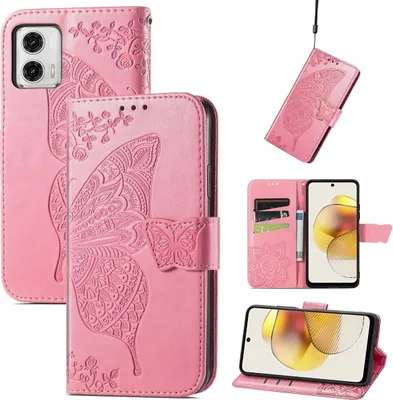 Produktbild von König Design Hülle kompatibel mit Kunstleder Handyhülle - Handy Case Rosa