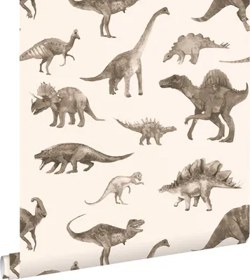 Obrázek produktu pro ESTAhome tapeta dinosauři béžová 50 x 900 cm