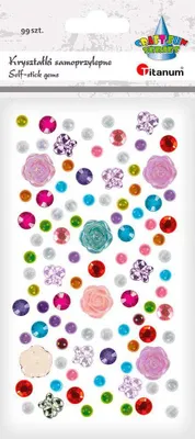 Immagine prodotto di Miscela di cristalli colorati autoadesivi 99pz Titanio