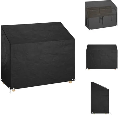 Produktbild von vidaXL Abdeckung für Gartenbank 8 Ösen 160x70x70/88 cm Polyethylen - Gartenmöbel-Schutzhüllen