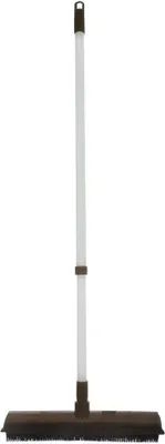 Produktbild von Orion Gummibesen mit Teleskopstiel, antistatisch, abwaschbar, für Pool und Garage, aus Kunststoff, Schwarz-Weiß, Länge 73-126 cm, Breite 31 cm, Gewicht 490 g