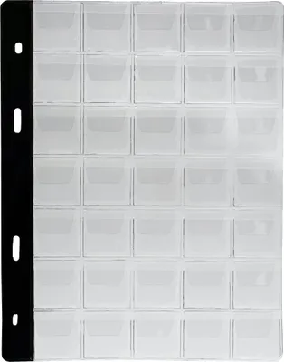 Produktbild von MC.Sammler 10 Stk Münzenhüllen Münzhüllen Münzblätter für Münzen bis 24mm Durchmesser z.B 1 , 2 , 5 , 10 , 20 Eurocent