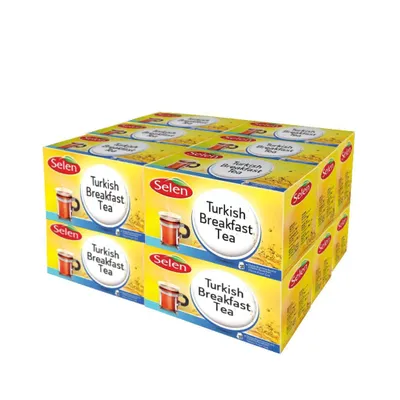 Produktbild von SELEN Turkish Breakfast Tea, 20 Einzeln kuvertierte Teebeutel – 12 Packungen