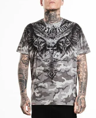 Produktbild von Affliction T-Shirt Herren Death Eyes S/S Tee grau XL