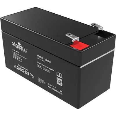 Zdjęcie produktu dla Offgridtec® AGM 1.2Ah 20HR 12V - Akumulator słoneczny Niezwykle odporny na cykle