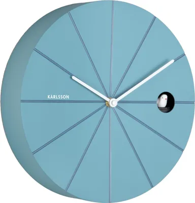 Produktbild von Karlsson - Wanduhr Destacado Cuckoo - Blau - 28x28x28cm
