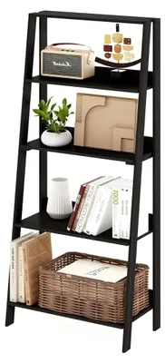 Produktbild von 5-stufiges Bücherregal im Leiterdesign, Espresso