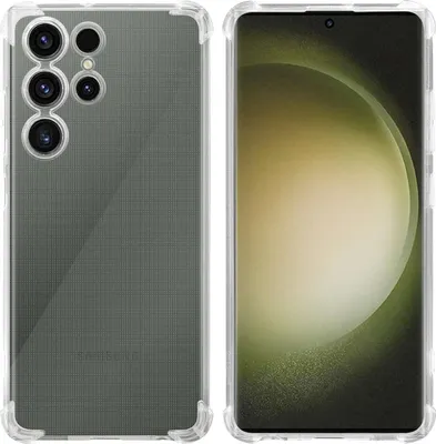 Produktbild von Cadorabo Hülle für Samsung Galaxy S23 ULTRA in VOLL TRANSPARENT Schutzhülle aus flexiblem TPU Silikon Back Case Cover Etui Handy Hülle