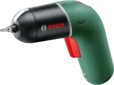 A cordless screwdriver is shown against a white background.