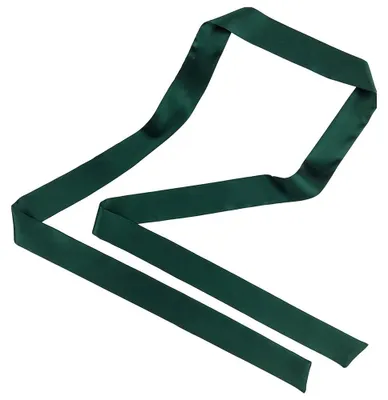 Zdjęcie produktu dla Szalik damski wykonany w 100% z jedwabiu morwowego, wymiary 180 cm x 3 cm, kolor: ciemnozielony