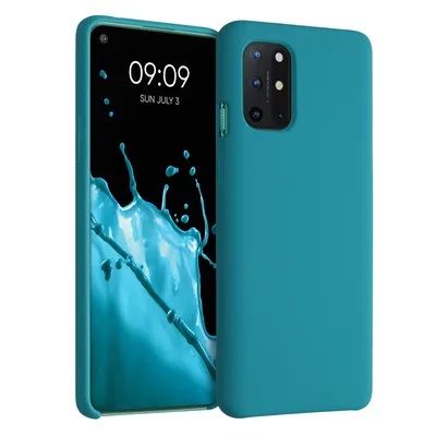 Immagine prodotto di custodia kwmobile compatibile con OnePlus 8T - custodia per cellulare in silicone - custodia per cellulare con superficie morbida - ricarica wireless - benzina opaco