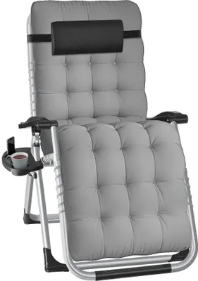 Produktbild von tectake® Sonnenliege Cloud klappbar 84 x 168 x 82,5 cm, mit Ablagetisch