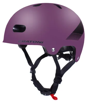 Produktbild von Kinderhelm Cratoni C-mate Jr. Lila/schwarz Matallic Matt - S/m (54-58cm)