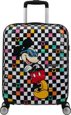 Produktbild von American Tourister Trolley Wavebreaker Disney Spinner 55 / 20 TSA Disney FL Mickey Check mehrfarbig
