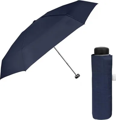 Obrázok produktu pre Kabelkový mini dáždnik Perletti Time - modrý, 26462